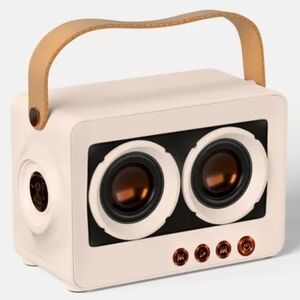 Heyday Retro Speaker with Gray and Gold Accents